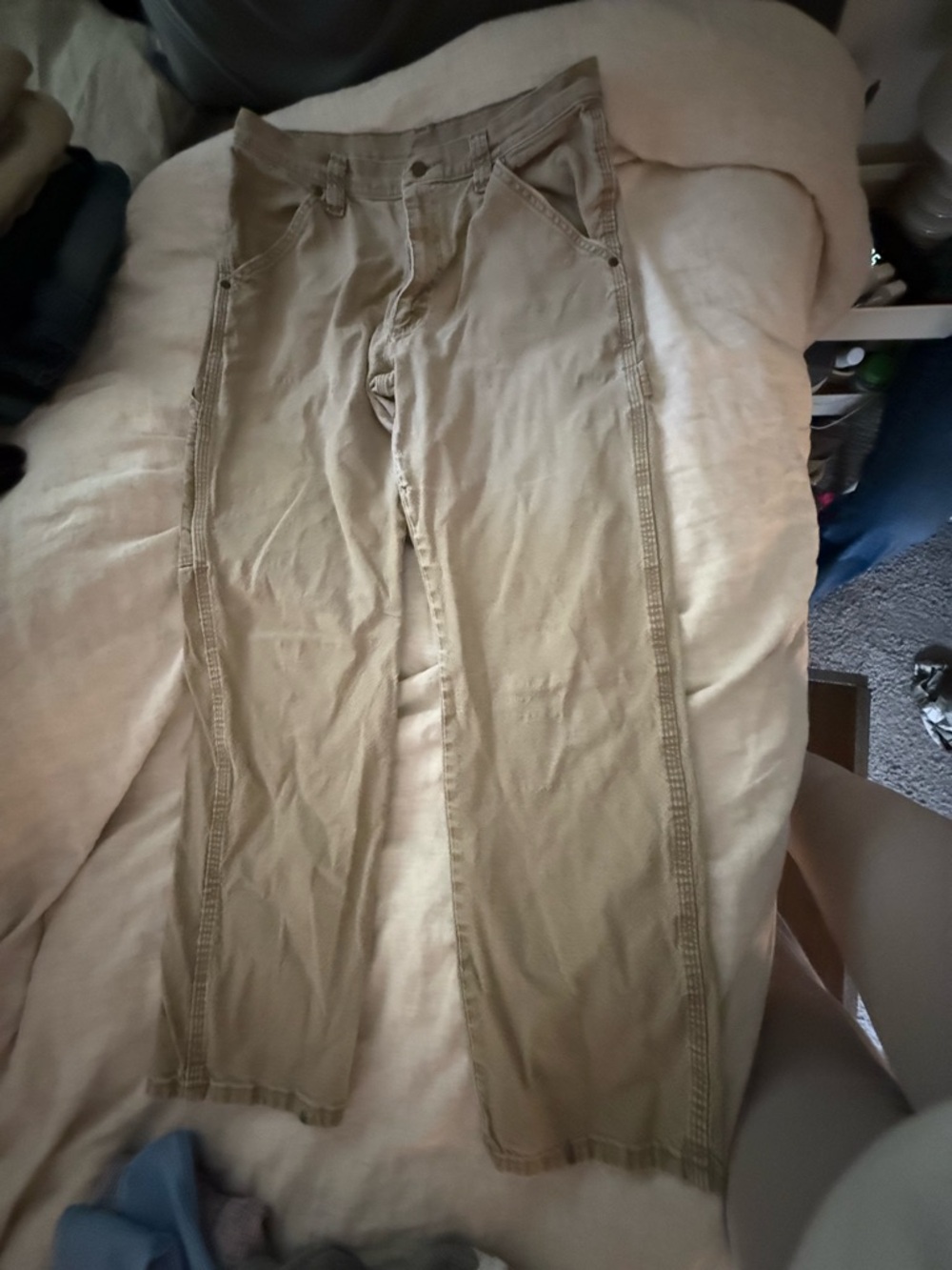 Wrangler Beige/Tan Utility Pants with Branded Tag